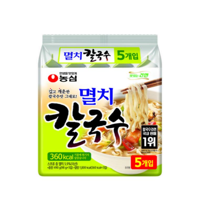 

Суп лапша калгуксу с анчоусами Nongshim, нарезанная ножом, 98 г (2 варианта) 98g * 5pcs