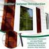 18pcs Vinyl Shutter Fasteners Elegant Universal Lok Pin Pegs Weather Resistant Window Shutter Pegs Home Improvement