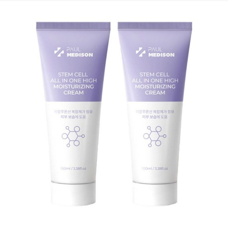 Paul Medison Stem Cell All In One High Moisturizing Cream 100ml*1Pc/2Pcs