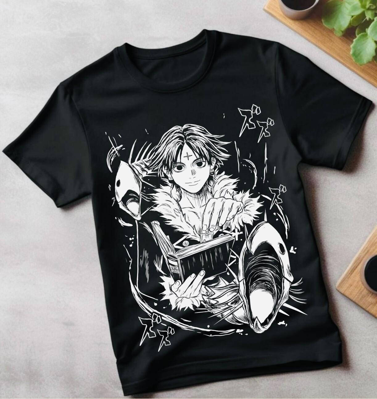 

Chrollo Book Hunter X Hunter T-Shirt Mens Womens Tees Top Manga HXH Kawaii Anime Shirt All Size 3XL