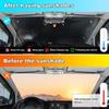 Front Windshield Sunshade Car UV Shade Sun Protector Sun Visors Car Interior Accessories For Volkswagen Sharan 7N 2012-