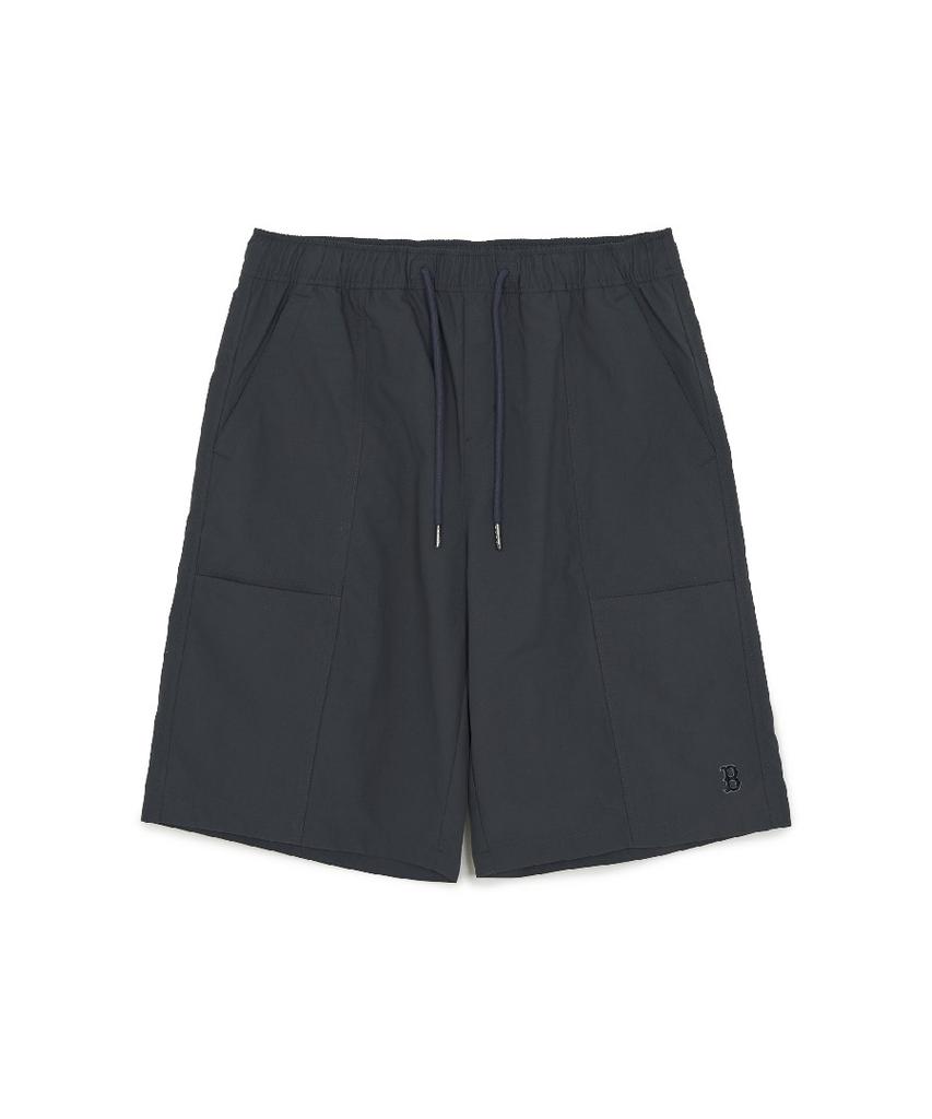 Emelbi Basic Cotton Touch Ripstop Knee-Length Shorts Bos (D.Grey)