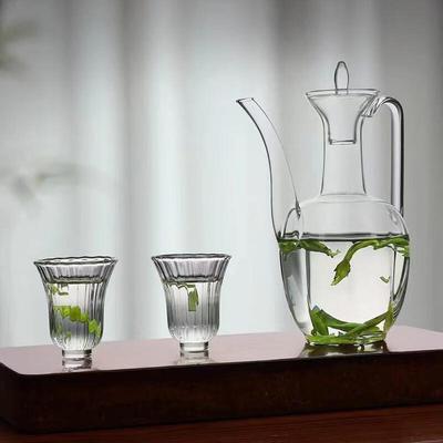 Tee-Set aus hitzebeständigem Glas im Stil der Song-Dynastie