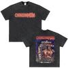 Japanese Anime Chainsaw Man Kobeni Metal Denji Tshirt Vintage Washed Manga Graphic T Shirts Unisex Couples Short Sleeve T Shirt