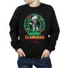 National LampoonÂ´s Christmas Vacation Boys Greyscale Clarkmas Sweatshirt