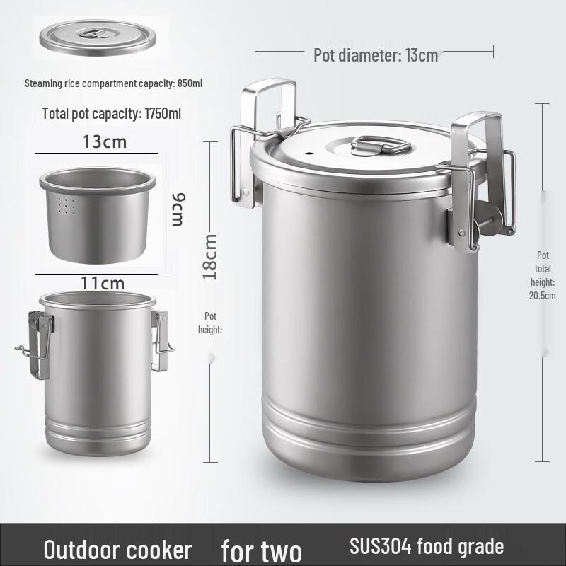 OEING 304 Multifunctional Camping Hanging Pot 3-Person
