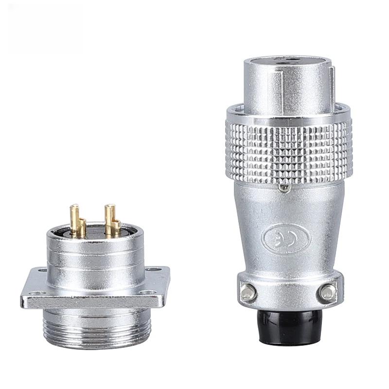 P20 Aviation Connector Plug Socket 20mm 2/3/4/5/6/7/8/9/10/12Pins WS20 Male Female Connectors