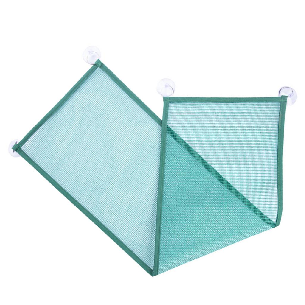 Reptile Mesh Hammock Rectangle Summer Hanging Reptile Breathable Net Hammock Bed with Suction Cups