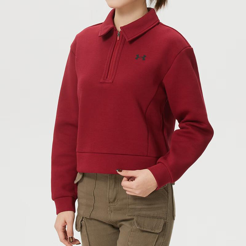 Under Armour New Year Collection Polo Neck Sports Breathable Pullover Long Sleeve Sweatshirt Women sweatshirt 6014320-625