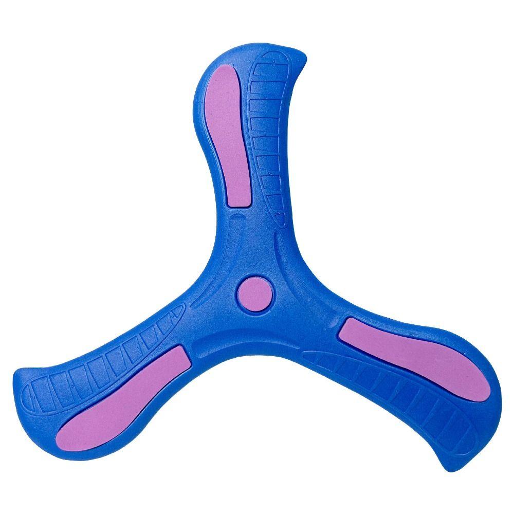 Plastic Three-leaf Cross Flying Disc Soft Spinner Three-Bladed Children Boomerang  Outdoor Toys