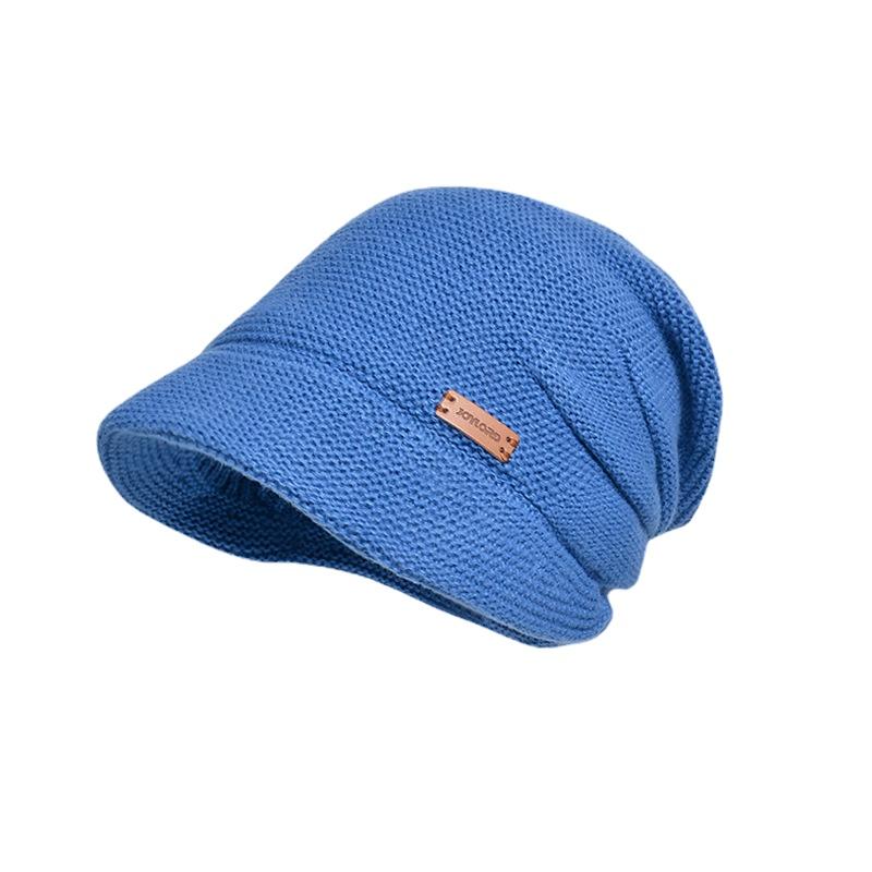 Winter Thick Pile Up Hat for Women's Cap Outdoor Warm Cover Wide Brimmed Hat Ear Protection Fashion Postpartum Hats