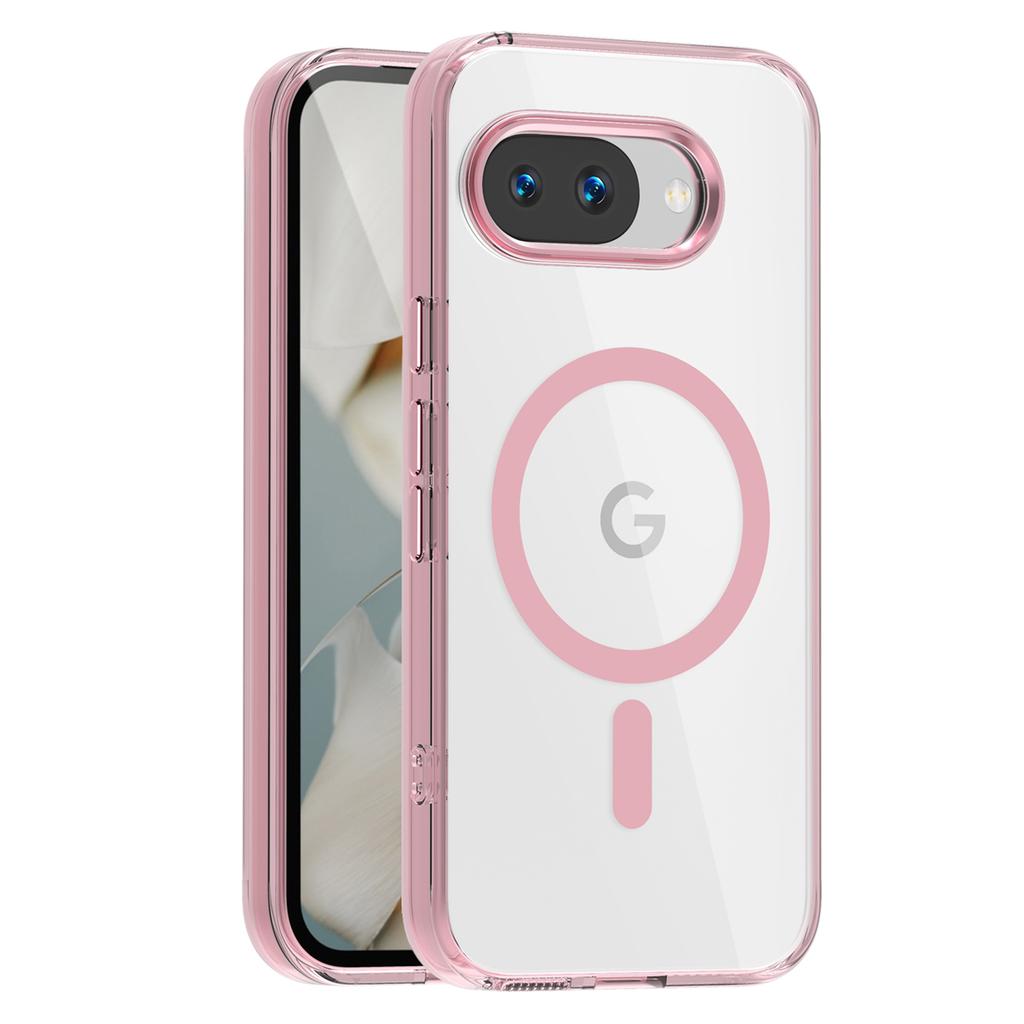 For Google Pixel 9a Case Compatible with MagSafe TPU+PC Transparent Phone Cover