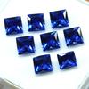Natural Ceylon 6x6 mm Blue Sapphire Square Cut 50 Pcs Gemstone Lot For Jewelry