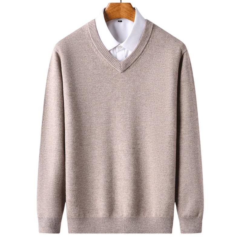 ROMON Business V-Neck Wool Blend Sweater