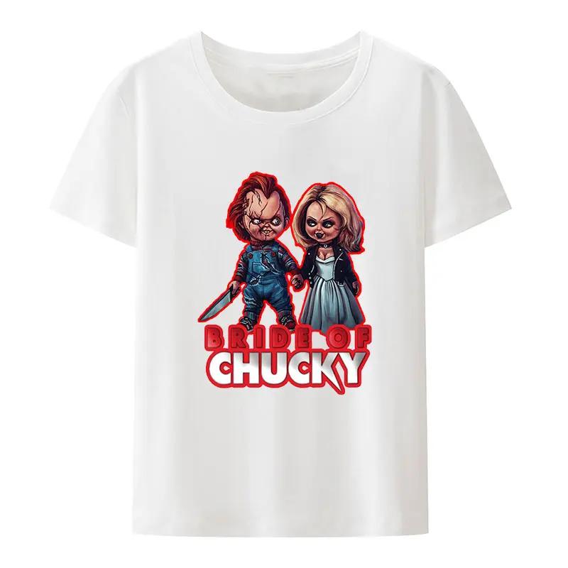 Child's Play Chuck Women's Top T-shirt Doll Murder Vintage T-shirt Harajuku Round Neck T-shirt Pure Unique Top