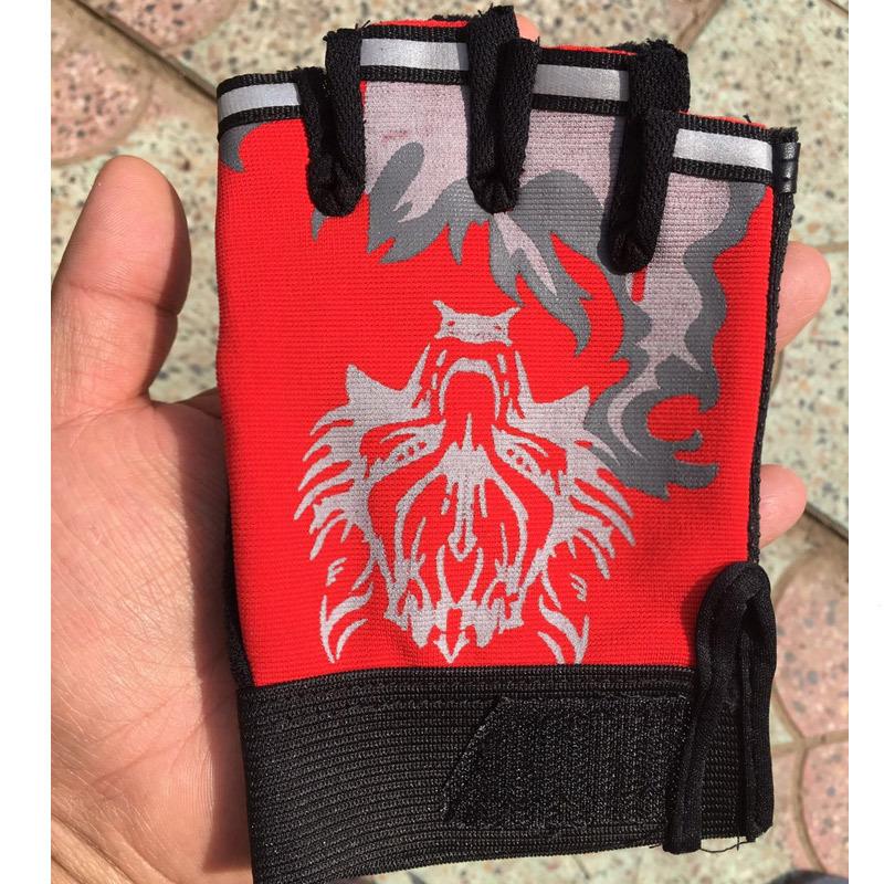 Полупальцевые перчатки Adult красный