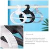 10Pcs Oval Coat Hanger Transparent Tie Display Racks Clothes Display Holder  Closet Organizer