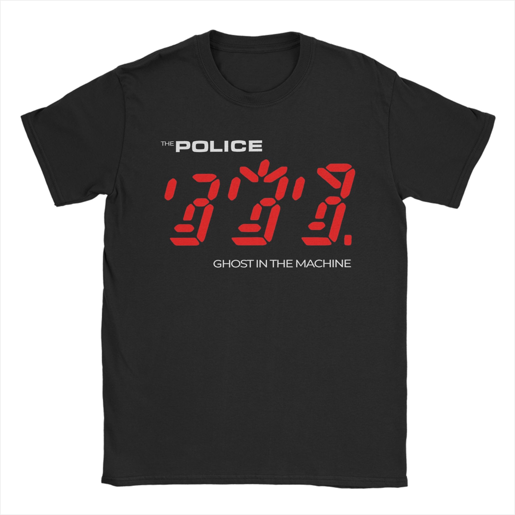 

The Police Ghost In The Machine T Shirt for Men Pure Cotton Funny TShirts O Neck Tees Short Sleeve Clothing Printing S
