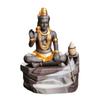 Shiva Buddha Ornaments For Home Decoration Backflow Incense Burner Handmade Purple Clay Incense Stick Holder