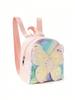 Schmetterlingsrucksack für Kinder mit wasserdichtem PU und Glitzerelementen für Schule und Reisen