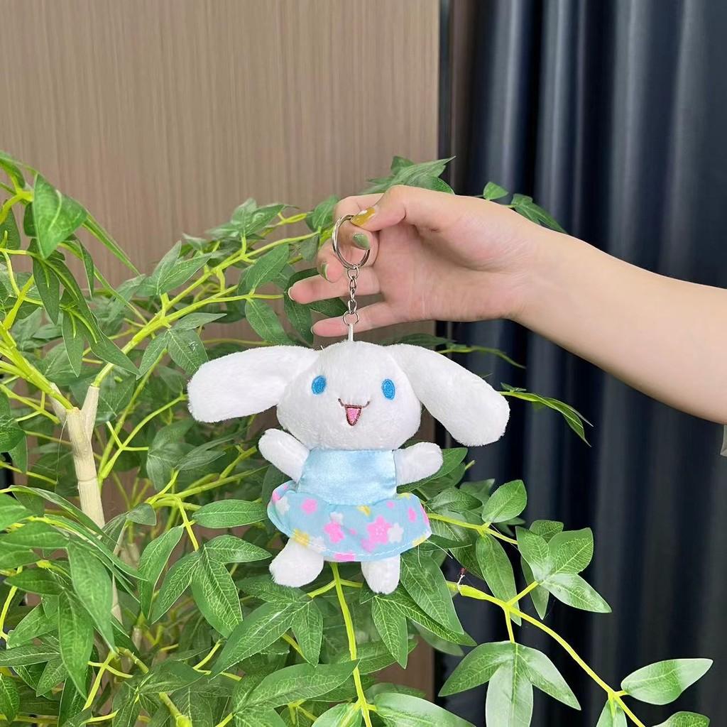 Adorable Cute Plush Doll Keychain Featuring Cinnamoroll Kuromi Melody And Dog Designs Cinnamon Dog Chain