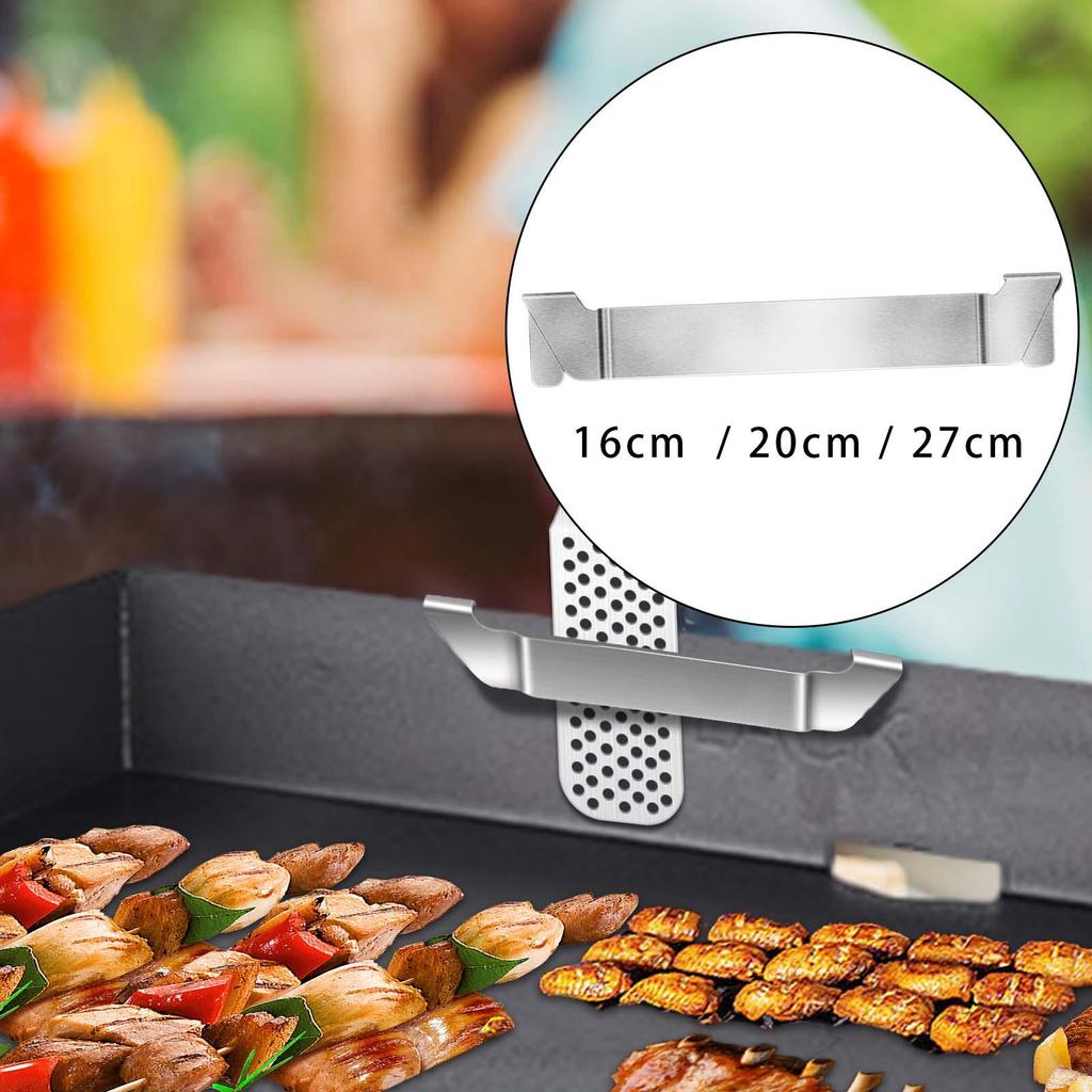 Griddle Spatula Holder Clip BBQ Tool Space Saving Sturdy for Outdoor Camping Length 16cm
