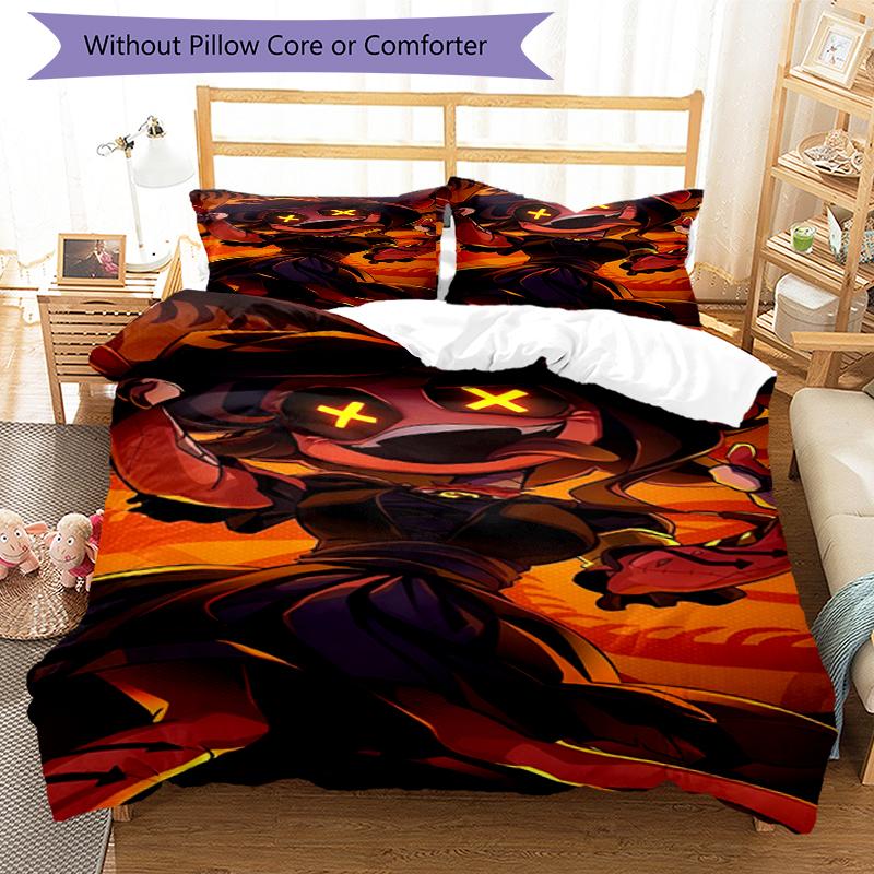3pcs Murder Drones Bedding Set Duvet Cover Closure Includes 1 Duvet Cover & 2 Pillowcases, Soft and Comfortable for All Seasons.