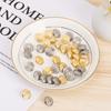 10PCS Gold Silver 15mm Round Metal Eagle Button Blazer Suits Uniform Buttons Eagle Badge Sewing Clothing DIY Clothing Accessory