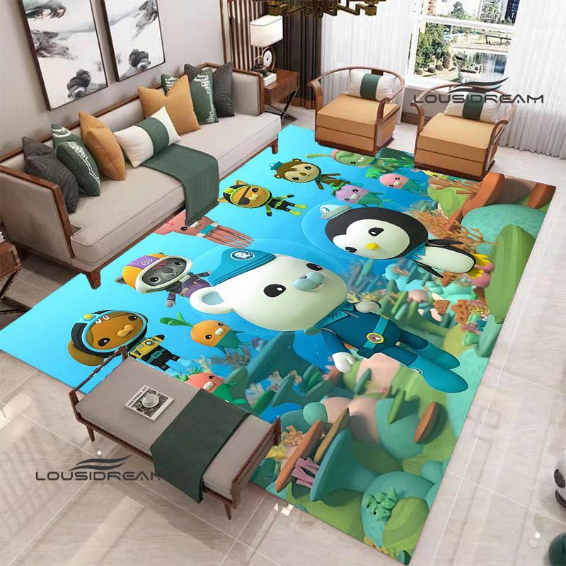 3D The-Octonauts cartoon printed carpet Living room bedroom non-slip carpets Yoga mat Outdoor carpet kawaii rug birthday gift