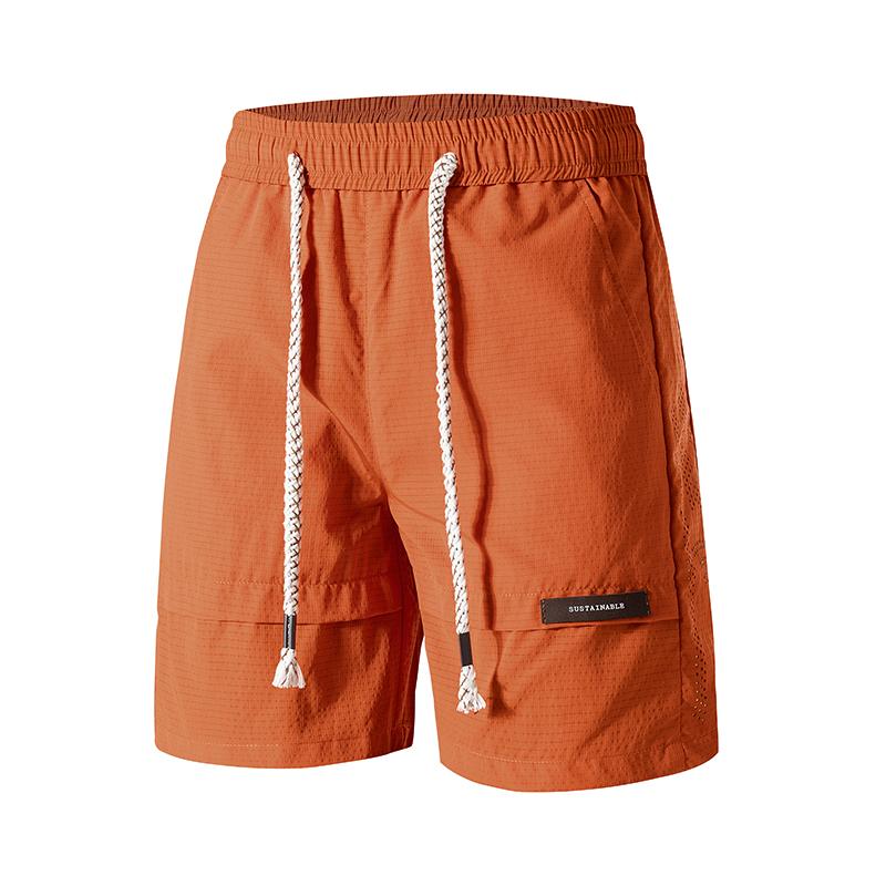 Sommer-Arbeitsshorts, Schnelltrocknende Eis-Seide, Lockere, Lässige, Gerade geschnittene Shorts