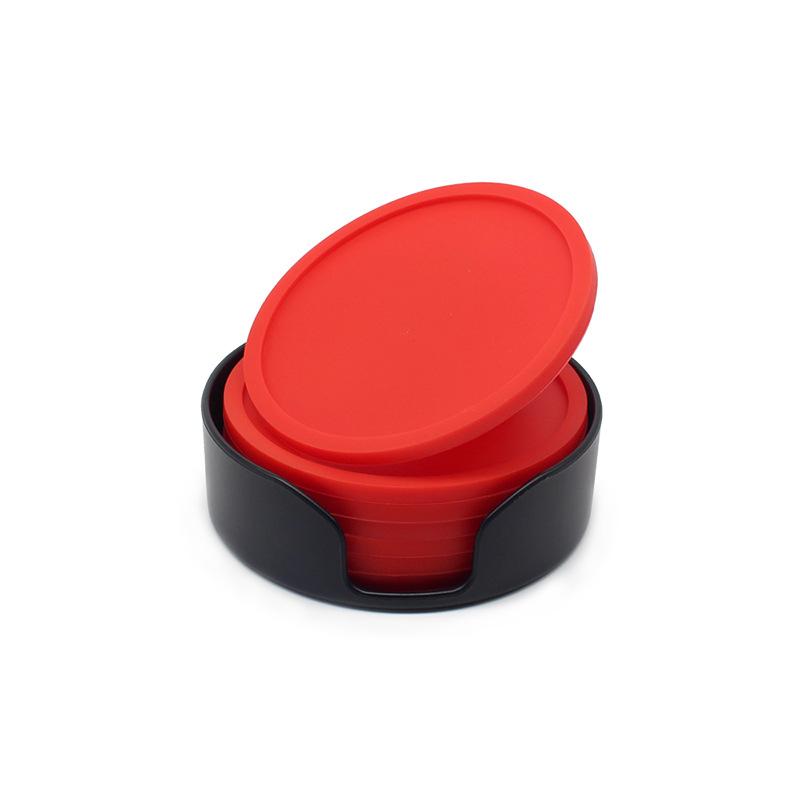 10cm Round Silicone Coasters Non-slip Insulation CushionSoft Rubber Coasters