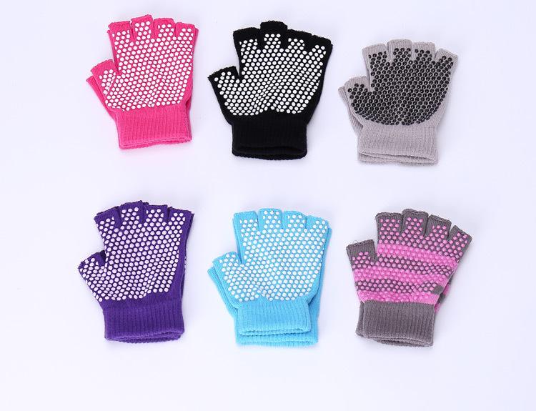 Women Anti-Skid Half Finger Gloves Gym Training Fitness Gloves Shock-Absorbing Breathable Sports Gloves