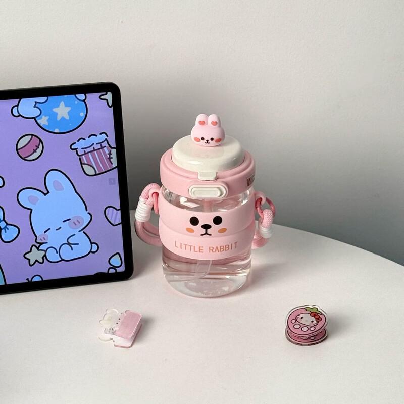 

Capybara Glass Straw Water Bottle