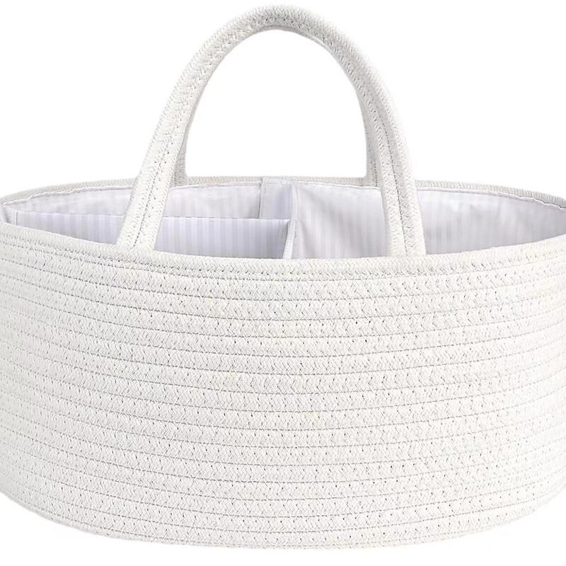 Modern Cotton Rope Hand-Held Storage Basket