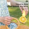 Mini Electric Small Fan 3 Speeds Cool Air Cute Pet Portable Folding Handheld Student Dormitory Home Outdoor Travel Home Fans
