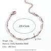 Tarnish Free Waterproof Handmade Long Beads Chain Necklaces Bracelets Anklets Waist Chain Stainless Steel Jewelry For Women