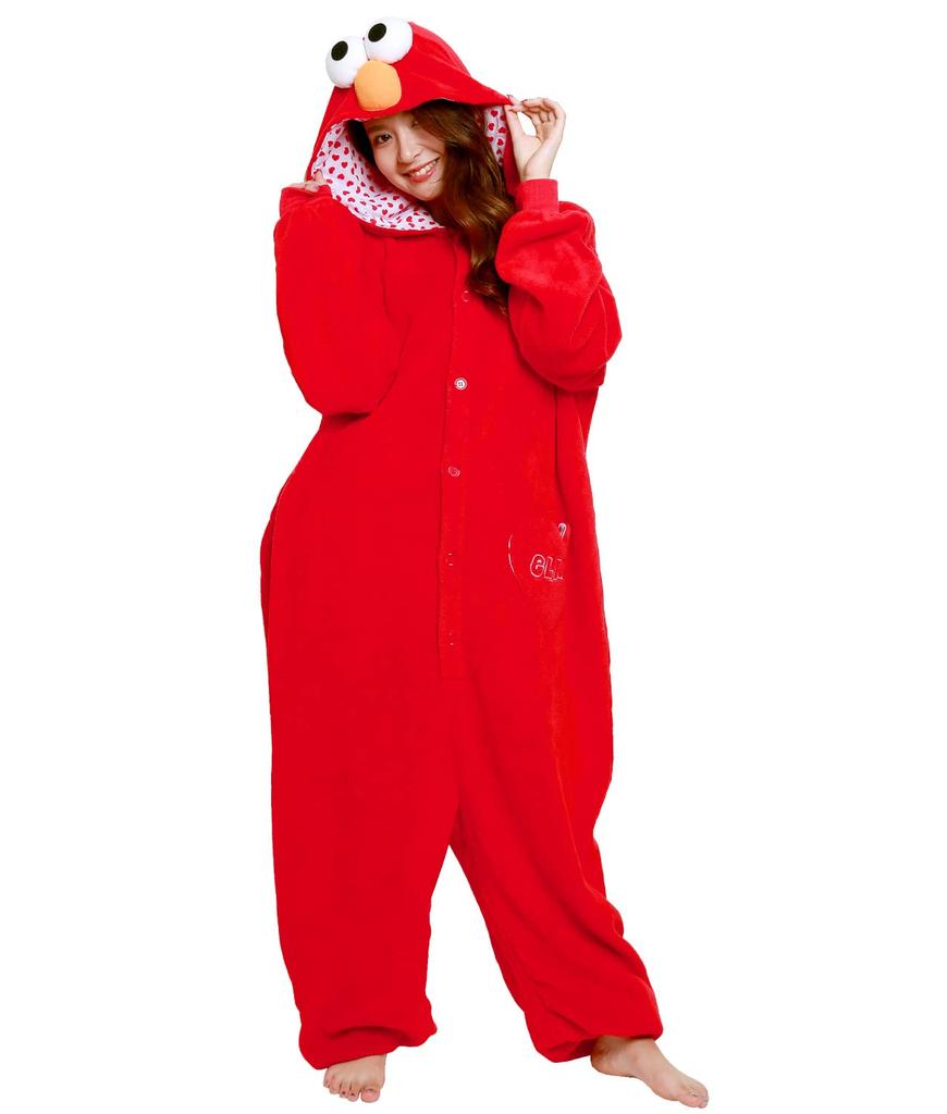 SAZAC Elmo Fleece Kigurumi KOS-071, One Size Fits All (Adult)