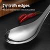 Food Grade 304 Stainless Steel Spoon Large Serving Thickened Deep Dinner Spoons for Rice Soup Mirror Polished Kitchen Utensil Home Restaurant Buffet