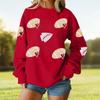 Ladies' Loose And Comfortable Casual Fashionable Rugby Print Sweatshirt