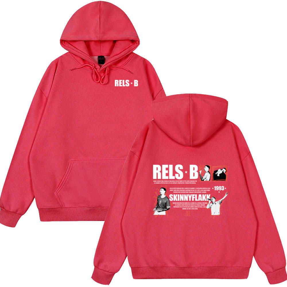 Rapper RELS B Skinny Flakk Album Merch Hoodies Herren Damen Kleidung Langarm Sweatshirts Harajuku Locker Übergröße Stil Oberteile