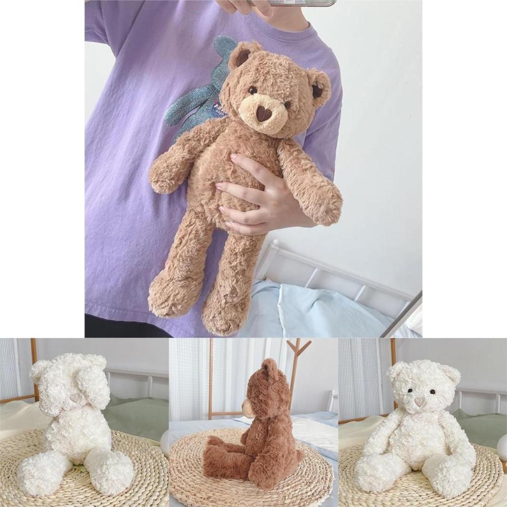 Entzückendes herzförmiges Plüsch-Teddybär-Spielzeug für beruhigenden Komfort, 41,9 cm groß, langes, zotteliges braunes Fell