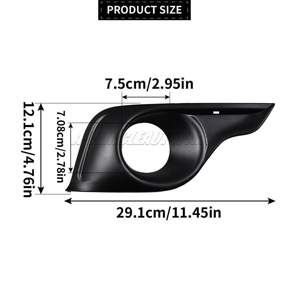 New For Citroen DS4 2011-2015 Front Bumper Fog Lamp Grille Trim Left or Right ABS Black Easy Installation car accessories 745375