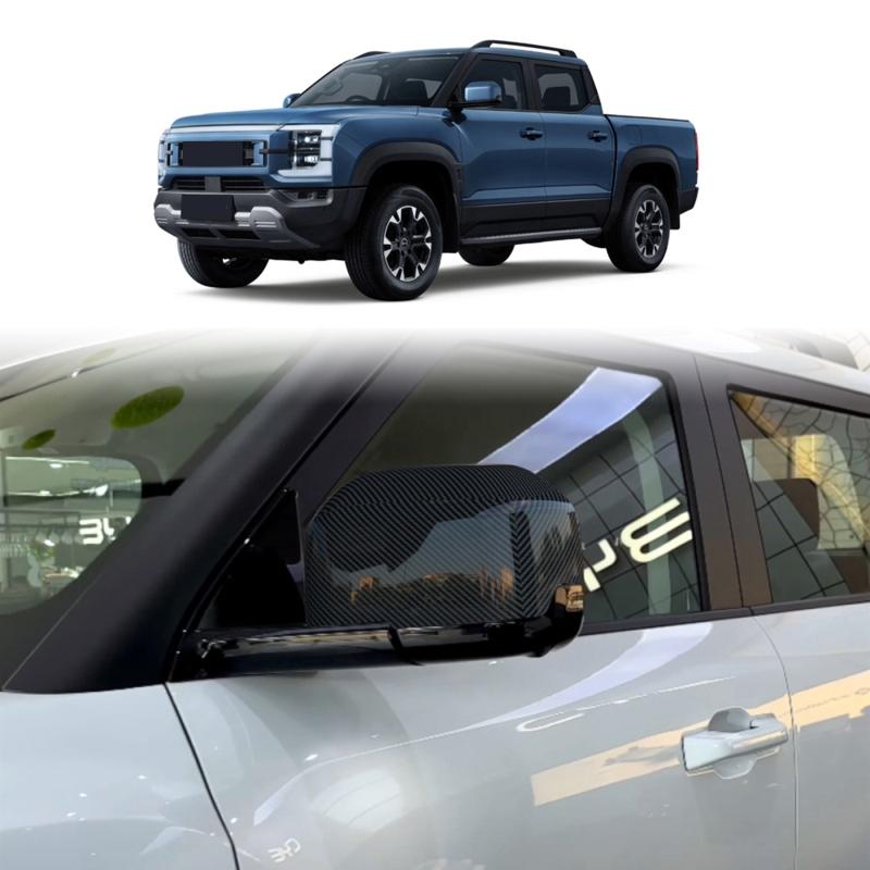 LHD For BYD Shark 6 2024 2025 ABS Car Exterior  Rearview Side Mirror Cover Wing Cap Exterior Door Rear View Trim Car Accessories