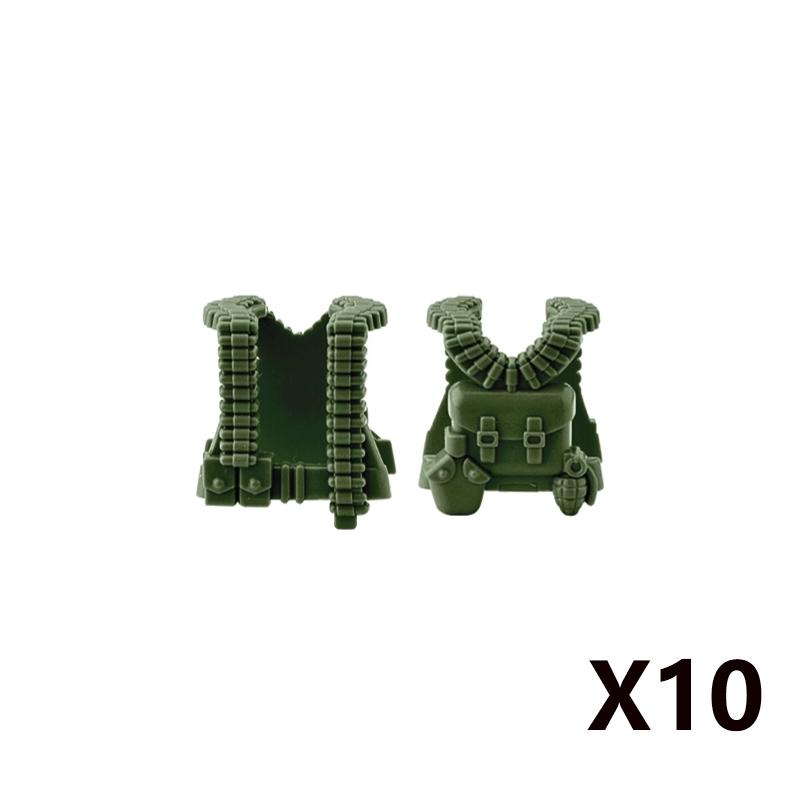 Military Weapons Accessories Building Blocks Russian Special Forces AK Rifles Tactical Bulletproof Vests Equipments Bricks Toys