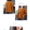 Mode Langarm T-Shirt Damen Tops Herbst Neu Locker Mode Einfach Rundhals Vielseitiges Unterziehshirt