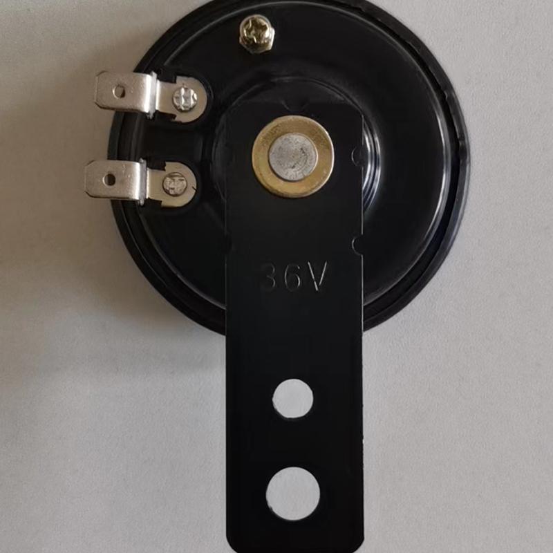 Universal Motorcycle Electric Horn Kit 12V 24V 36V 48V 60V Waterproof Round Loud Horn Speakers For Scooter Moped Dirt Bike Atv