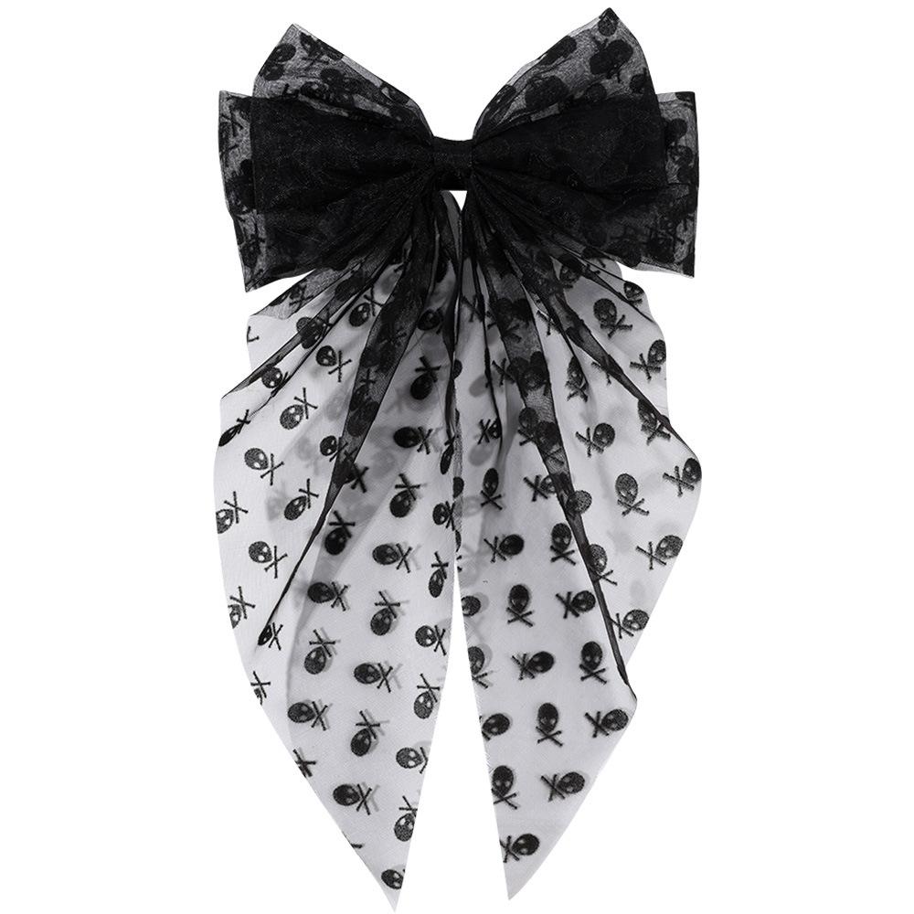 Spitzen Schleife Kinder Haaraccessoire Süßer Wald-Stil Haarspange Elegante Schleife Netz Bestickte Haarspange für Frauen