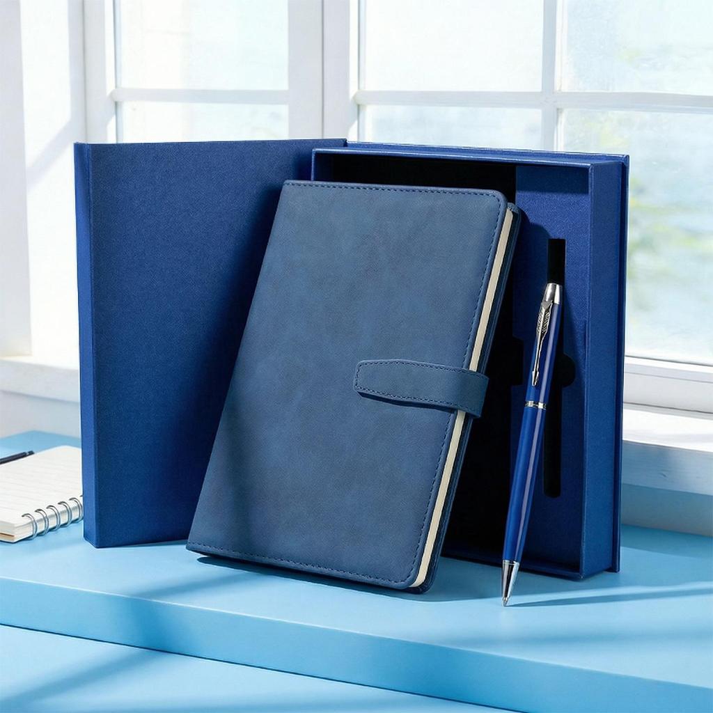 Customizable High-End Business Notebooks with Logo Printing and Gift Box