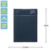 LACONIC 2026 March Start B6 Weekly Pocket Planner Navy LIM98-240NV, Japanese Schedule Notebook for Work and Daily Use