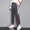 Single/plus Velvet Corduroy Pants Ladies's Fall and Winter Korean Version of The Straight Casual Loose Sports Pants
